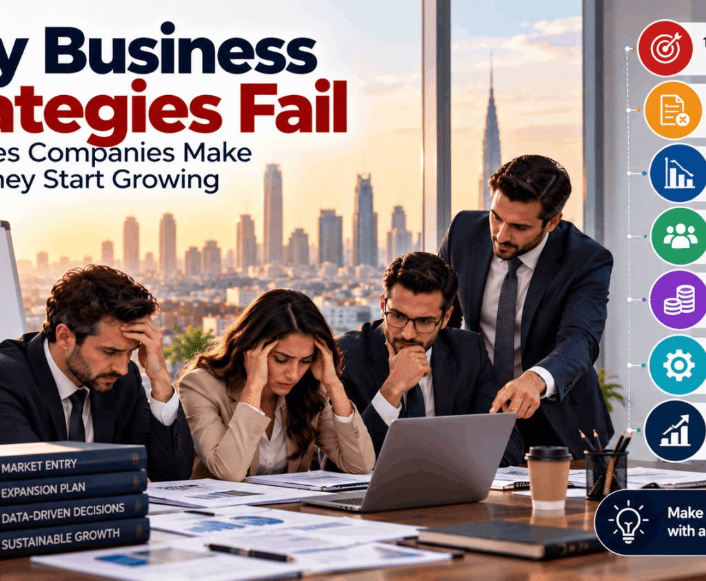Why Business Strategies Fail: 7 Mistakes Companies Make Before They Start Growing